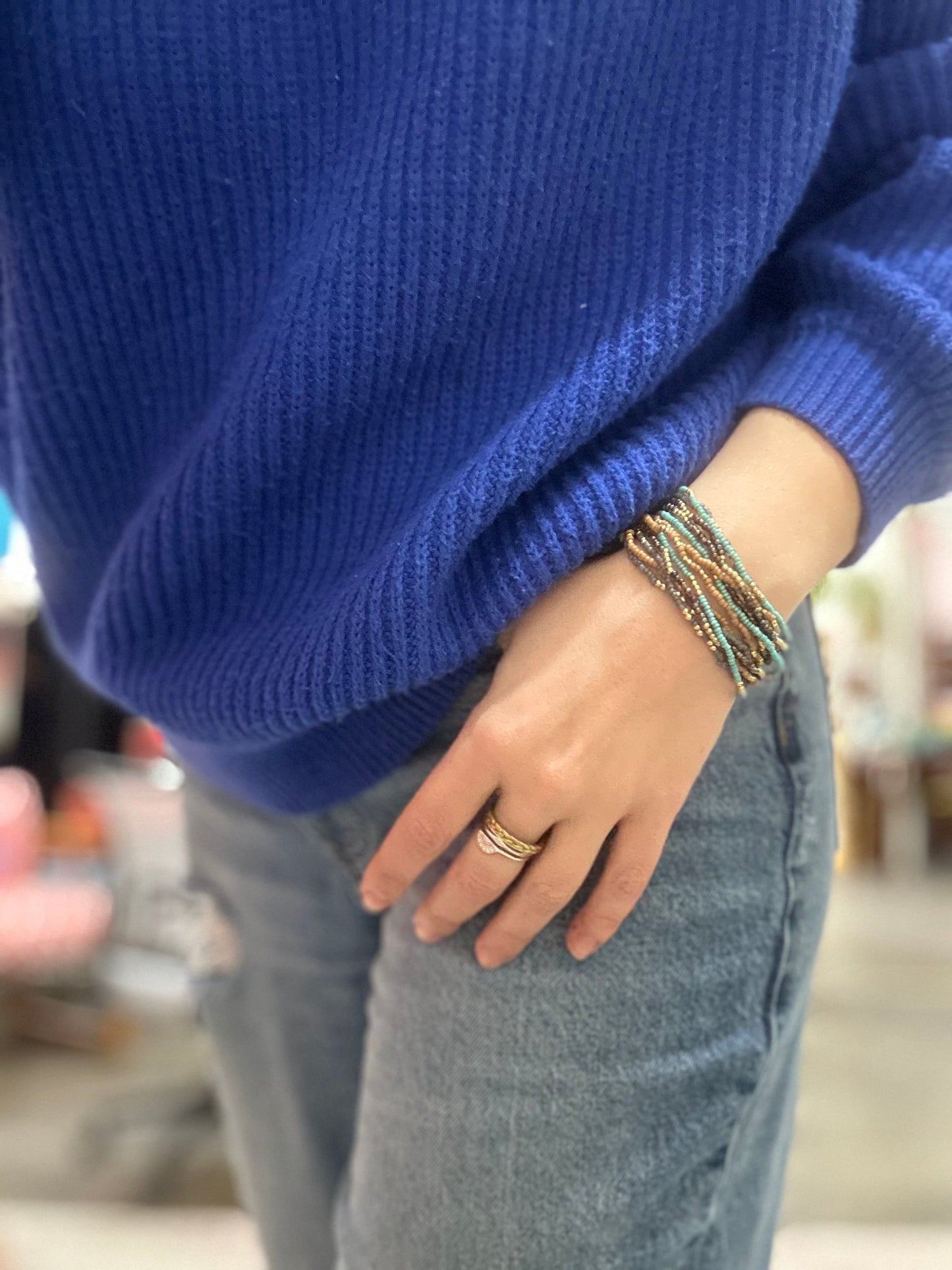 Southwest Flair Elastic Bracelet Set