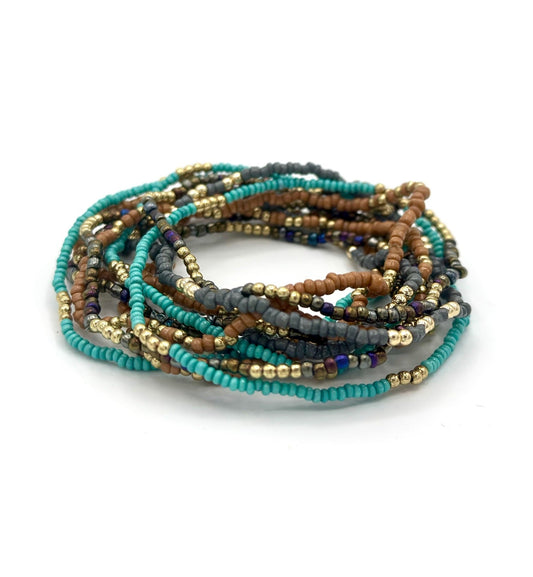 Southwest Flair Elastic Bracelet Set
