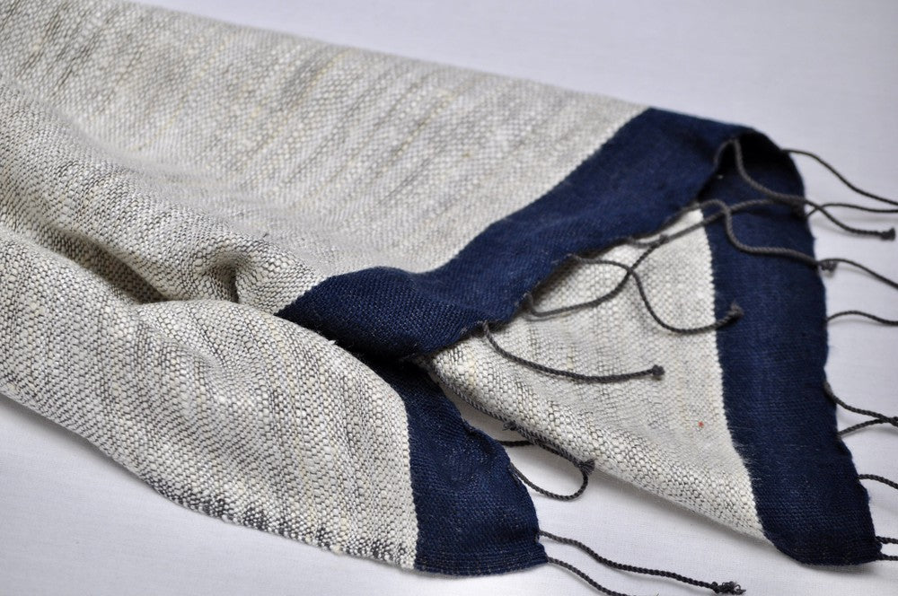 Stella Handwoven Ethiopian Silk and Cotton Shawl