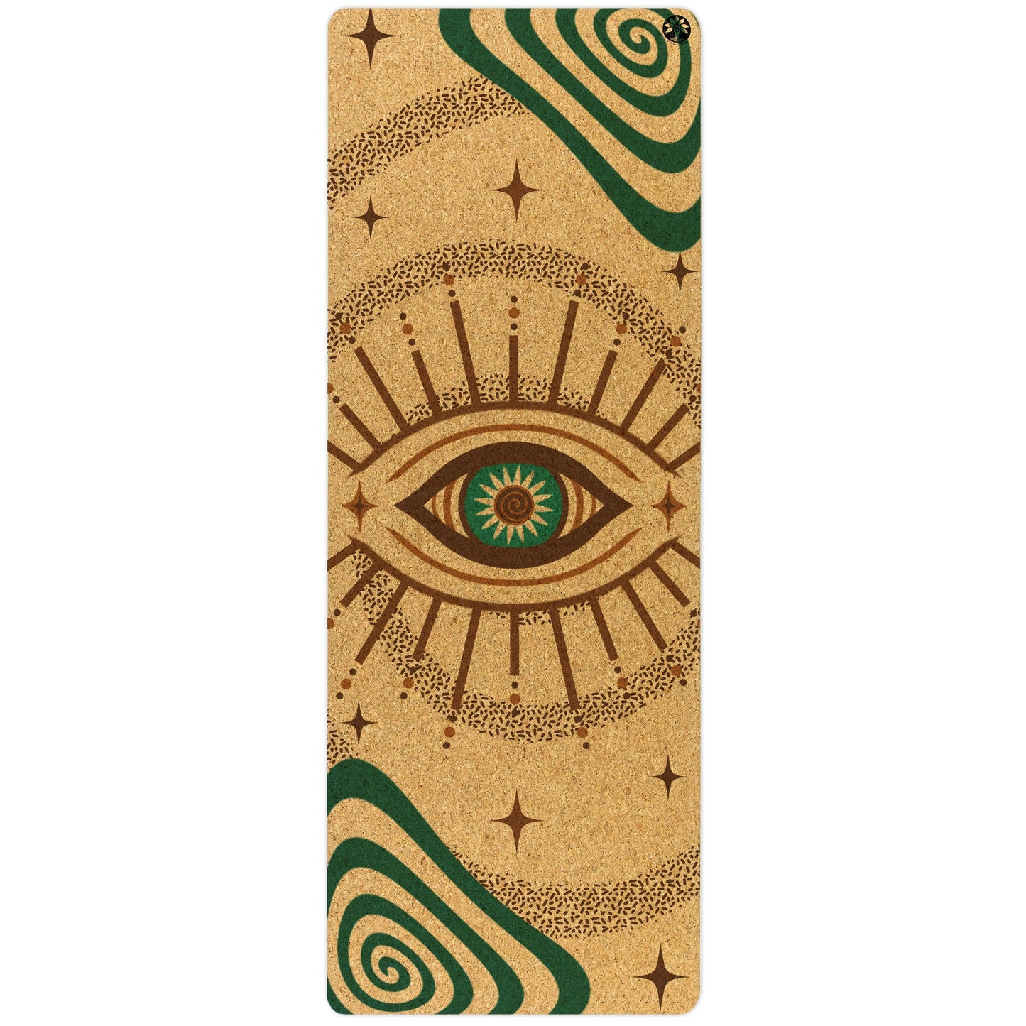 Swirly Flow Original Cork Yoga Mat