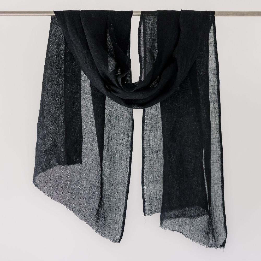 Telba Pure Linen Handwoven Shawl