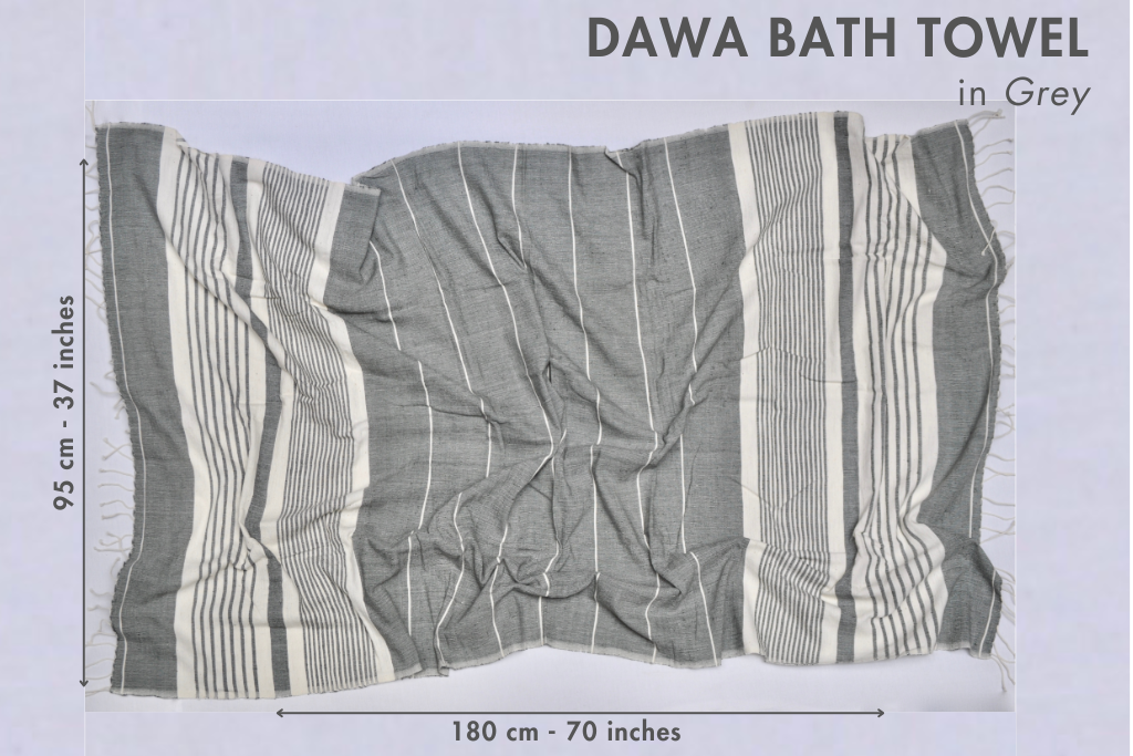 Dawa Handwoven Ethiopian Cotton Bath Towel