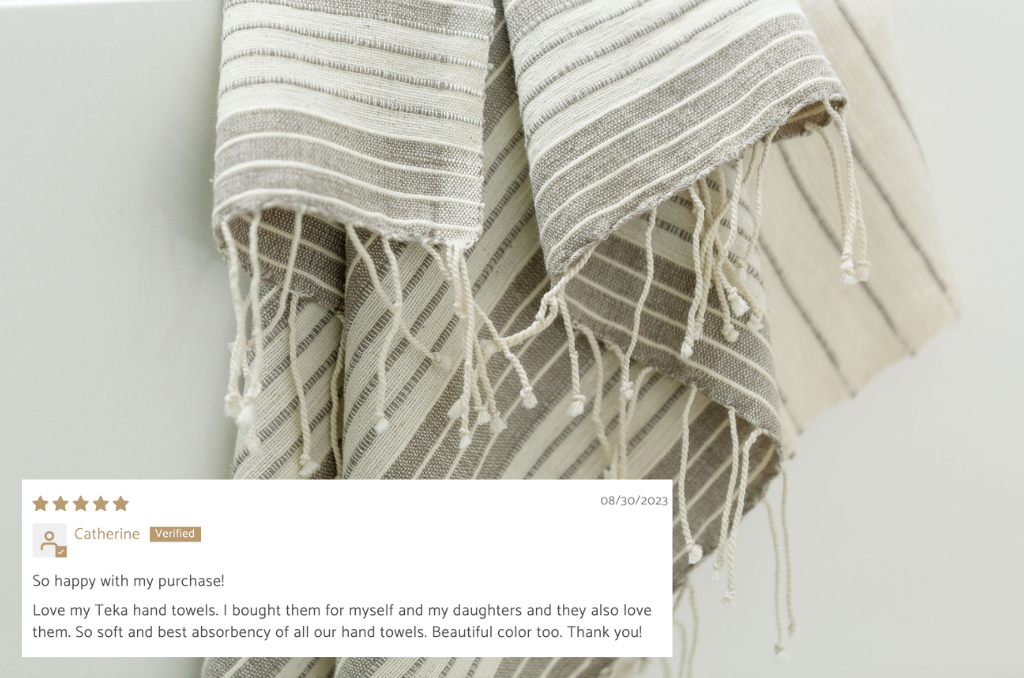 Teka Handwoven Ethiopian Cotton Hand Towel