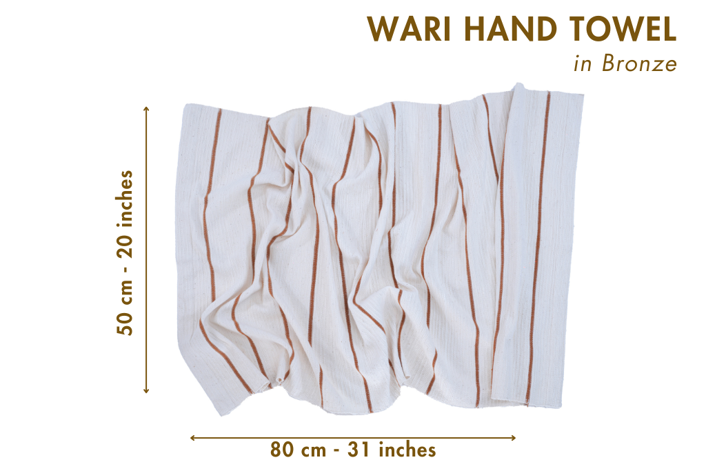 Wari Handwoven Ethiopian Cotton Waffle Hand Towel