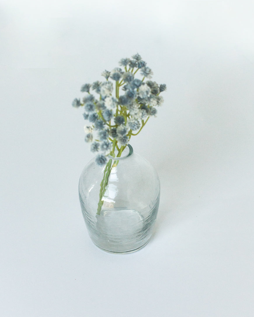 Haley Handblown Hammered Bud Vase