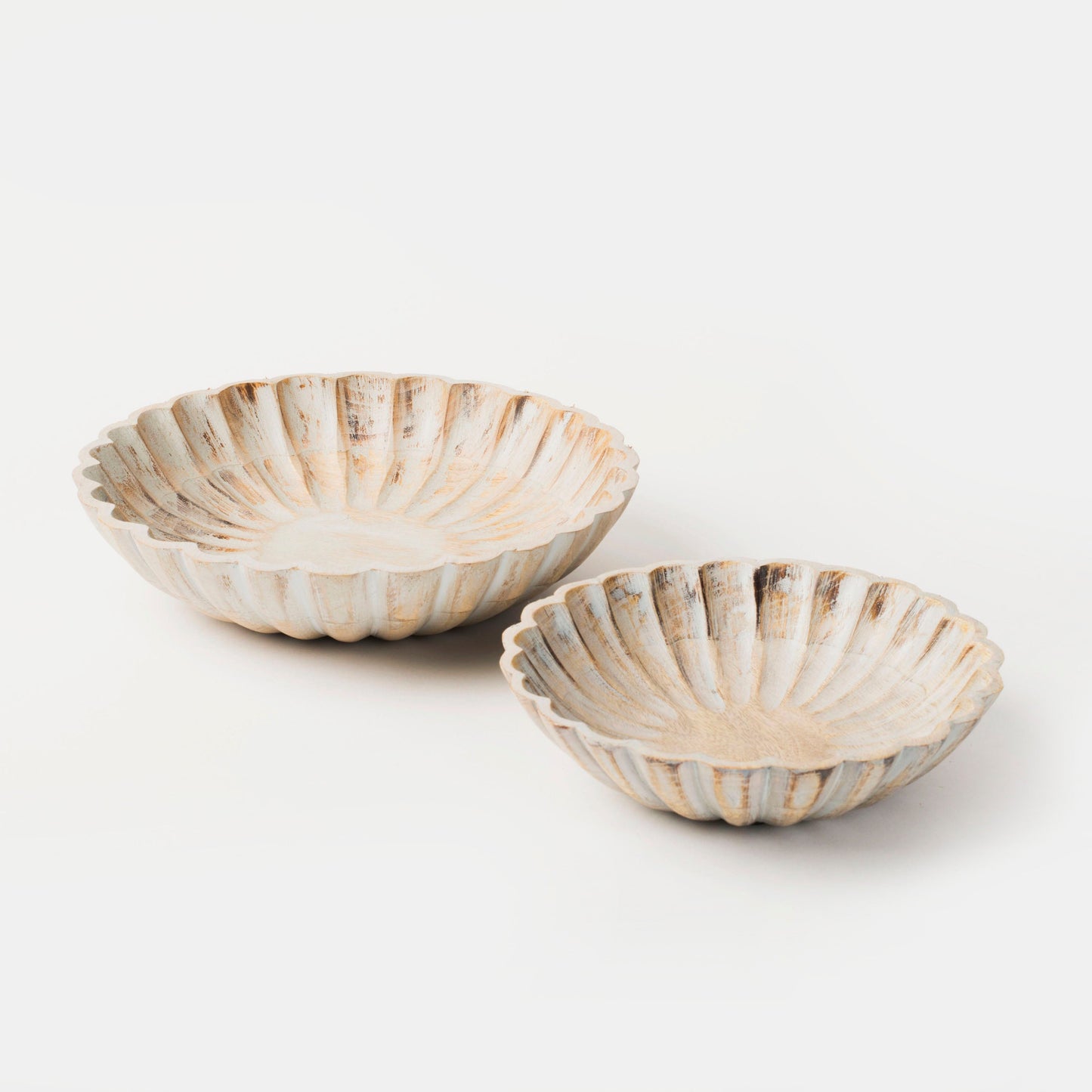 Scallop Serenity Bowls - Greywash