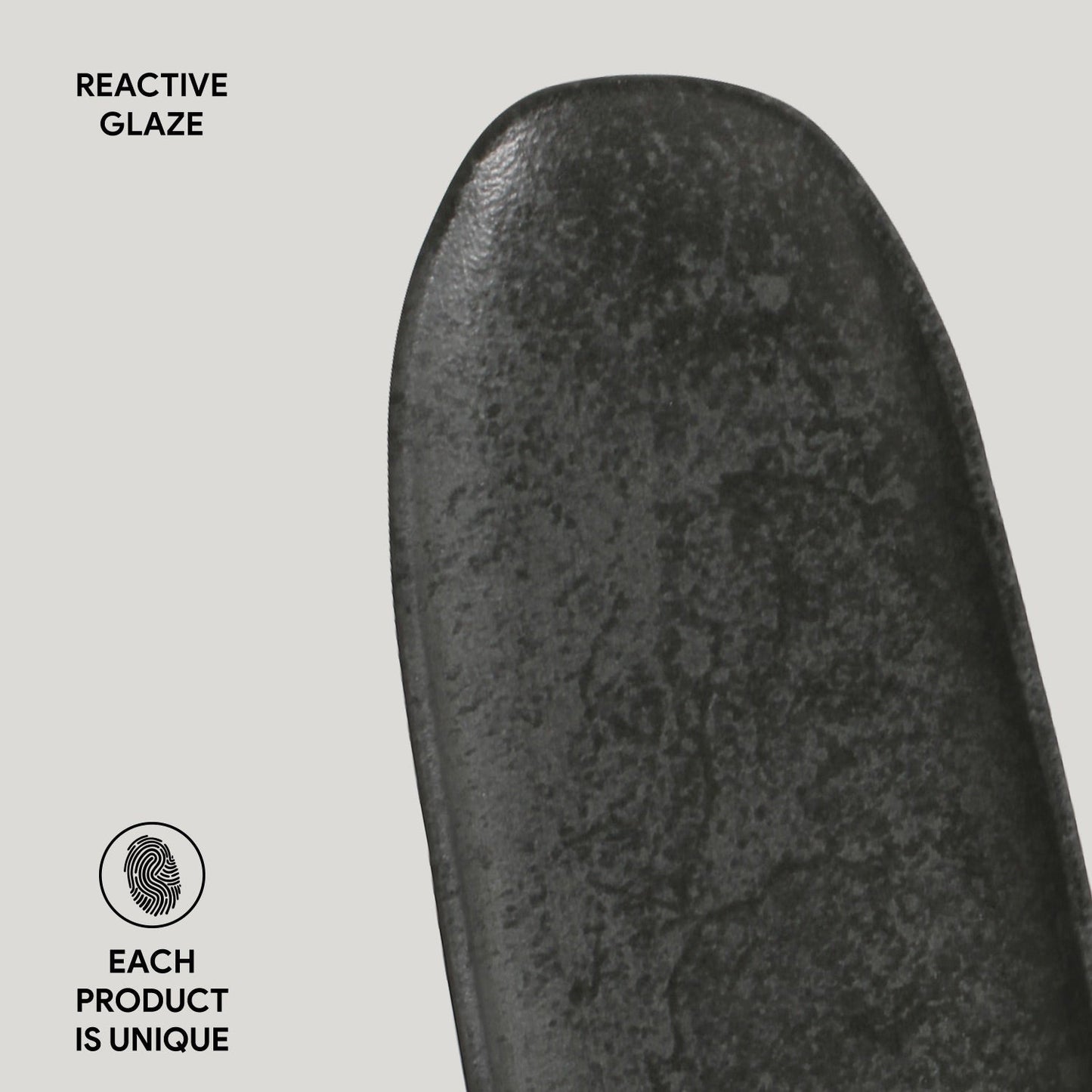 Shallow Organic Oval Platter Large Set of 4