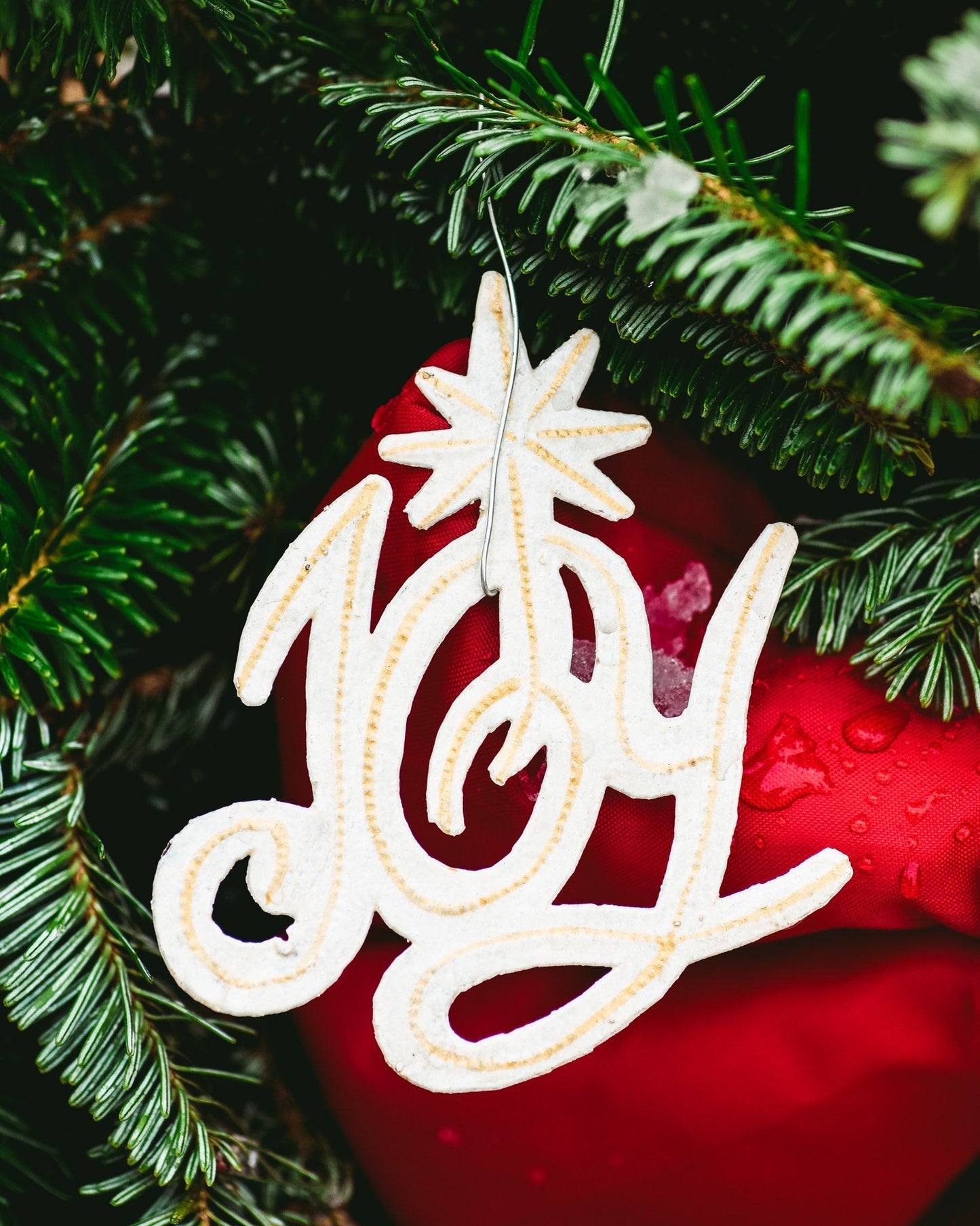 White Joy Ornament