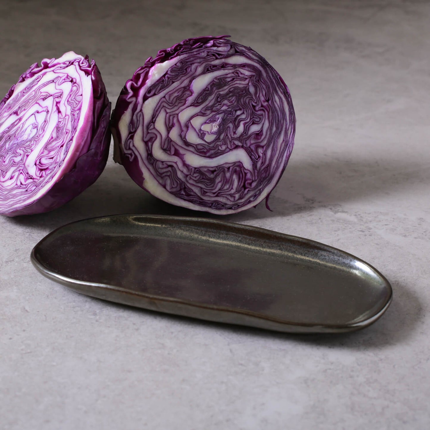 Shallow Organic Oval Platter Small Set of 4