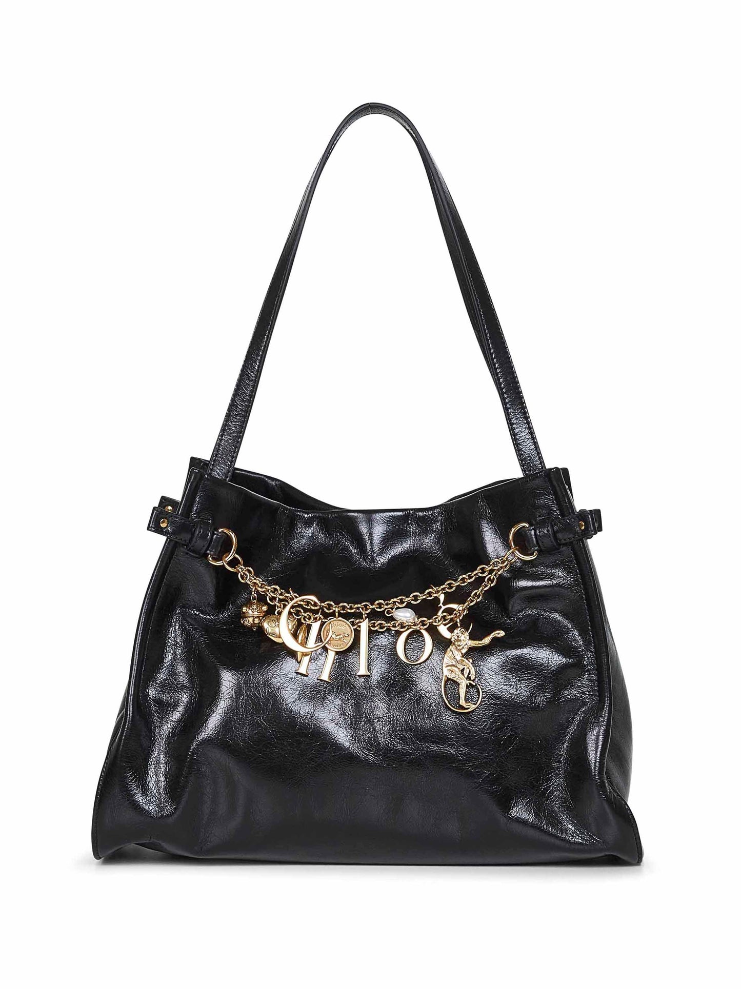 Chloé Women Black Chloé Charms Hobo Bag