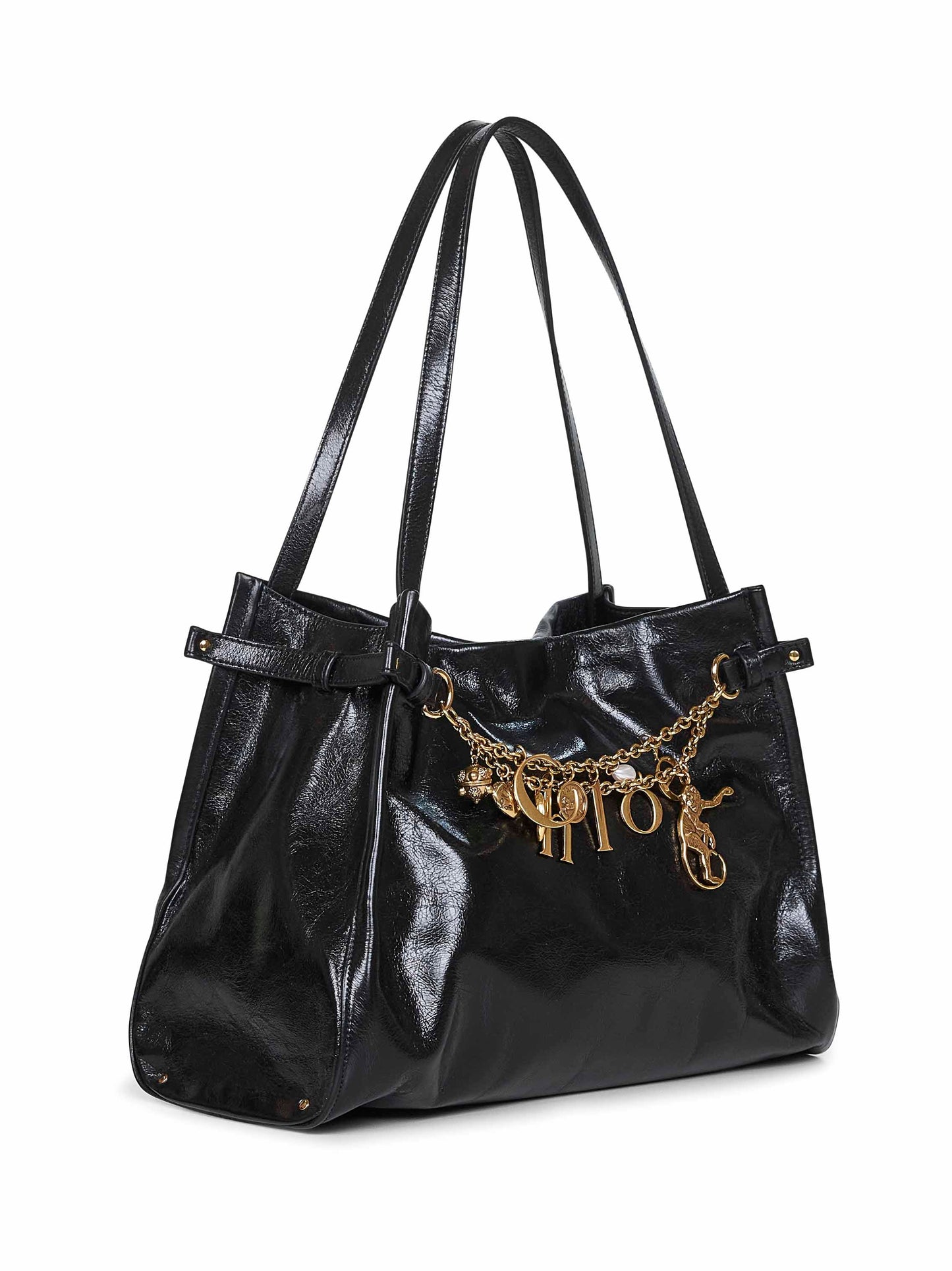 Chloé Women Black Chloé Charms Hobo Bag