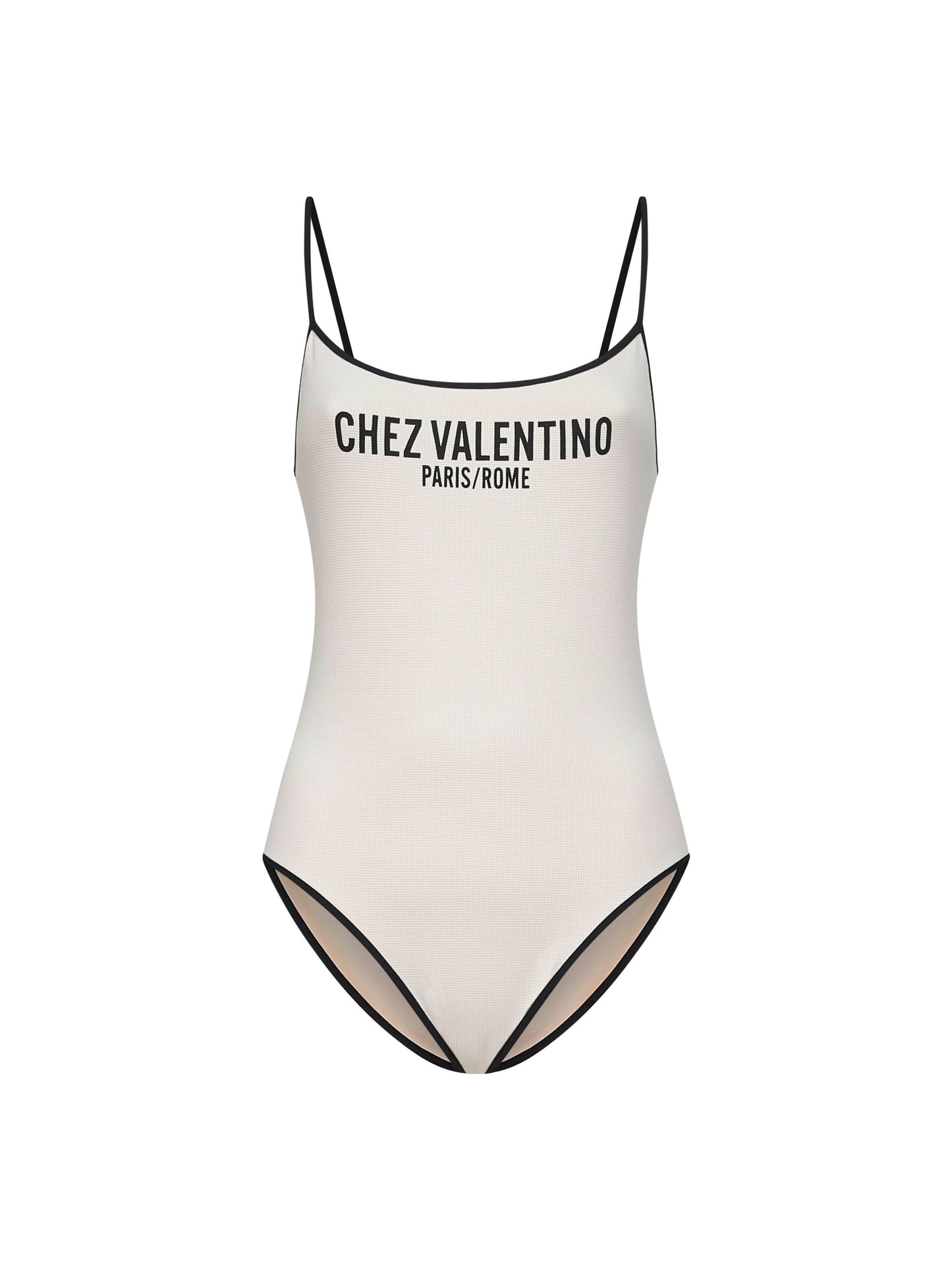 Valentino Women Pink Chez Valentino Print One-Piece Swimsuit