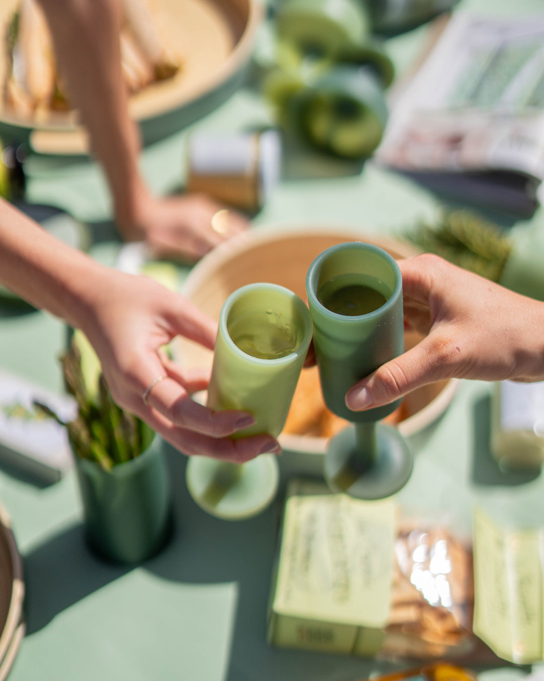 Sage + Olive | Seff | Unbreakable Champagne Flutes