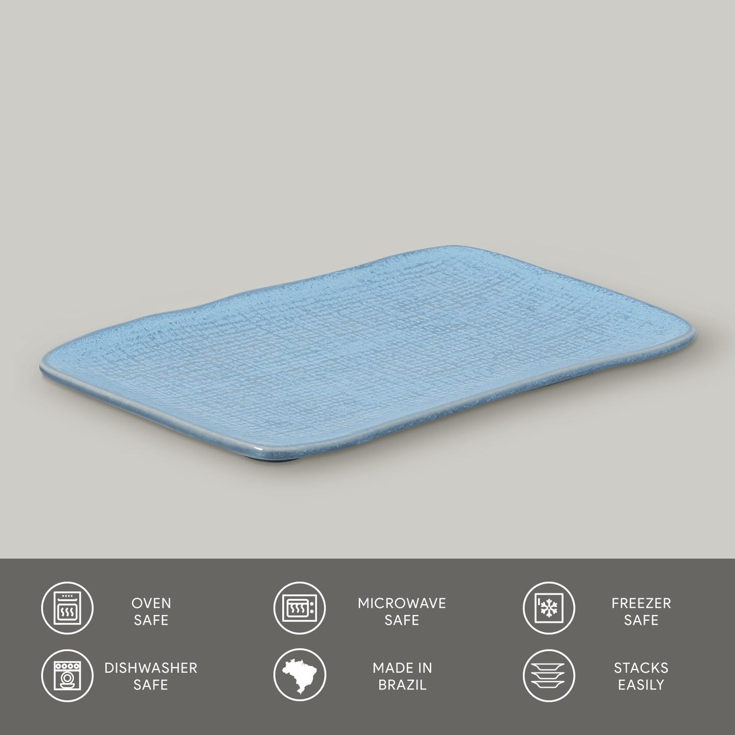 Rectangular Platter Juta Medium Set of 4