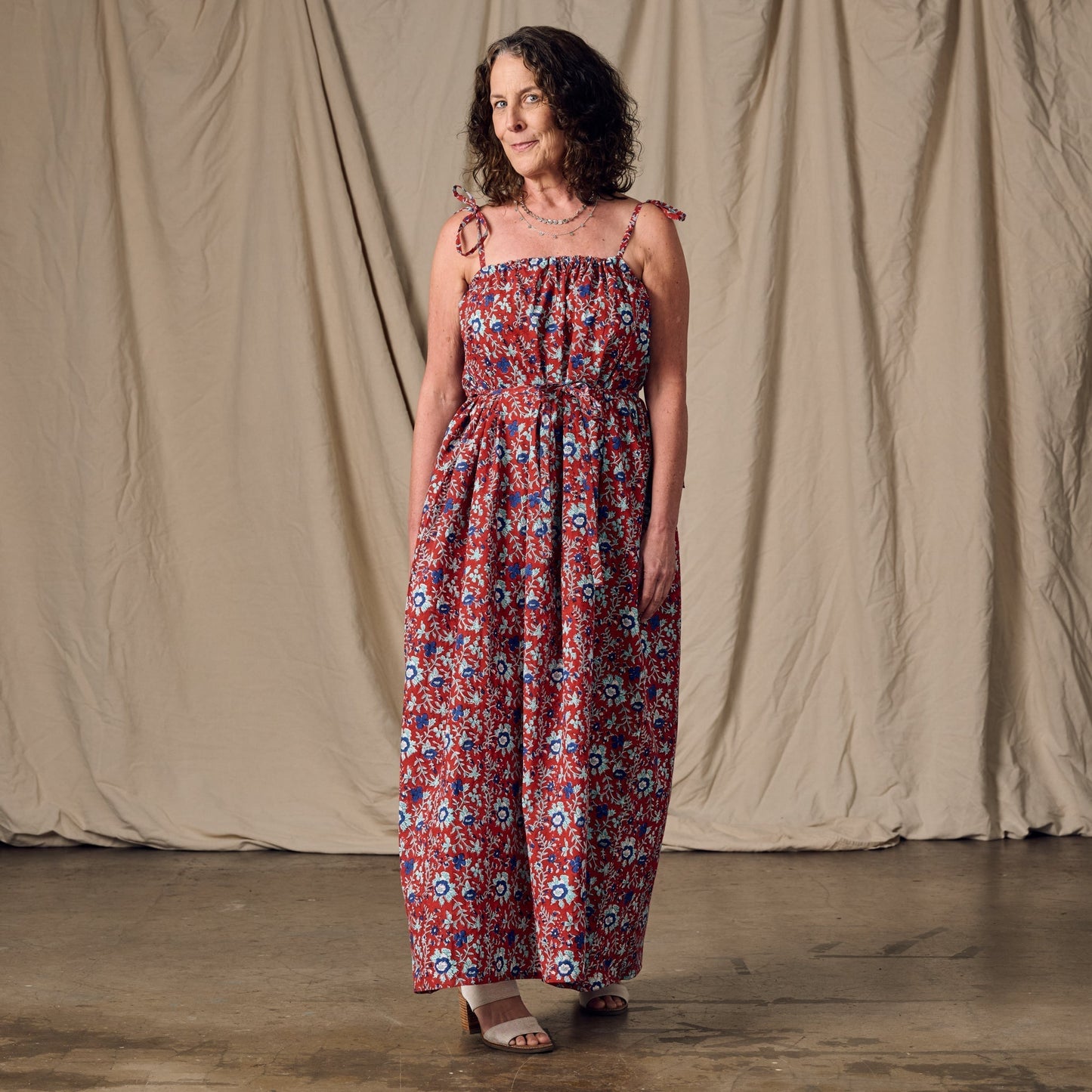 Kanya Floral Cotton Maxi Style Dress