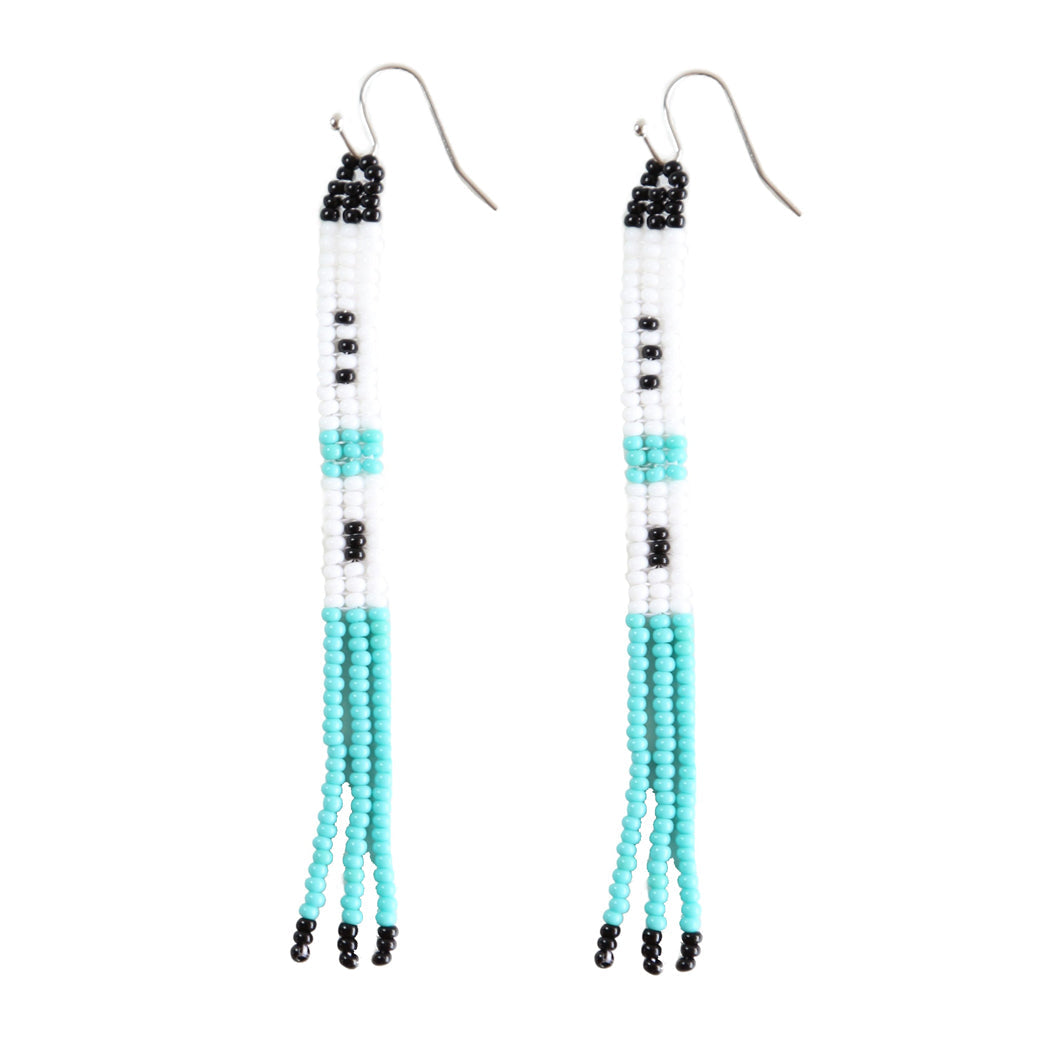Seafoam Skinny Embera Earrings