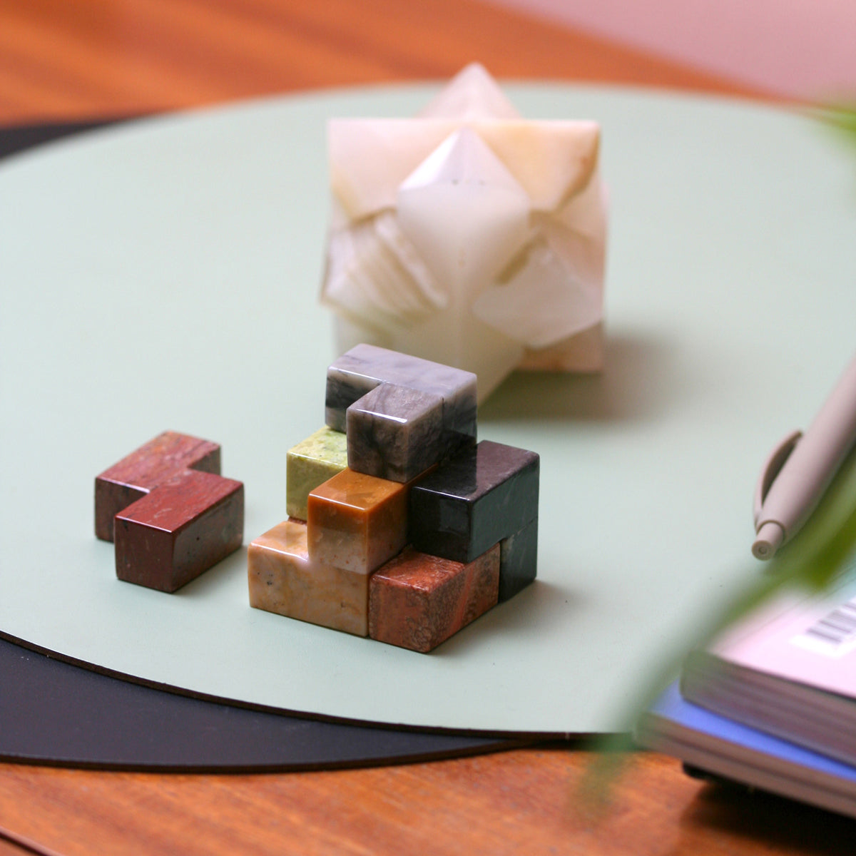 Gemstone Soma Cube Puzzle