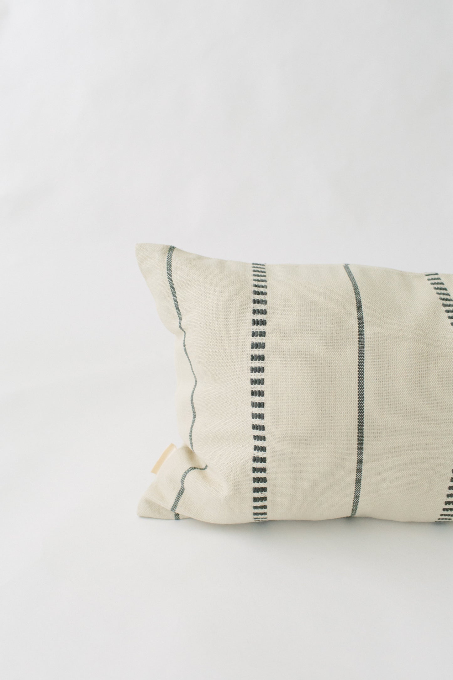 LOOM Imports Cream & Gray Brocade XL Lumbar Pillow cover