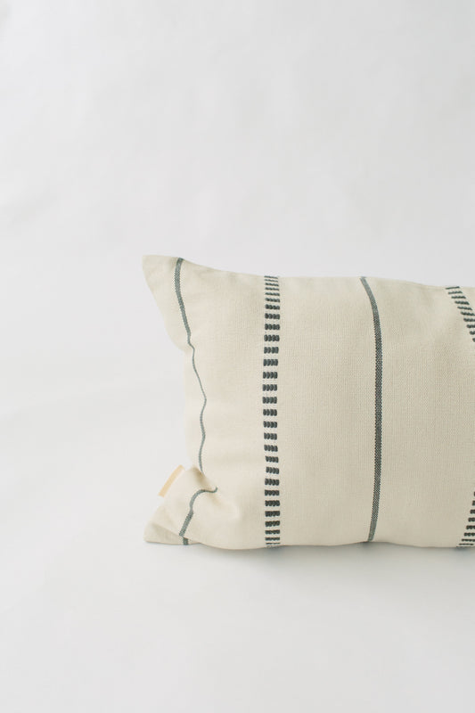LOOM Imports Cream & Gray Brocade XL Lumbar Pillow cover