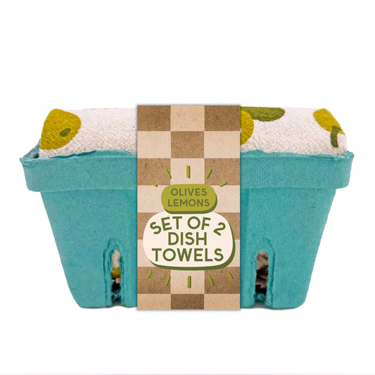 Olives With A Twist - Dish Towel Set of 2
