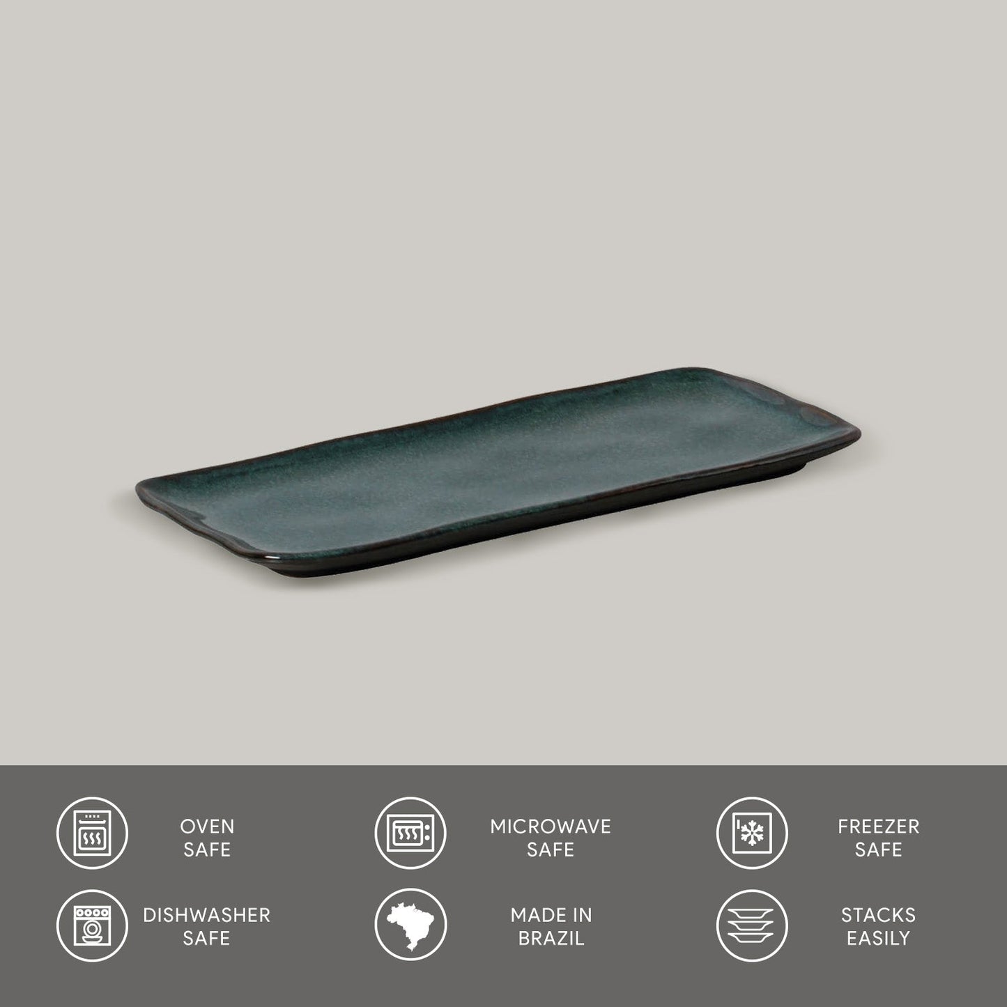 Rectangular Platter Small Set of 4