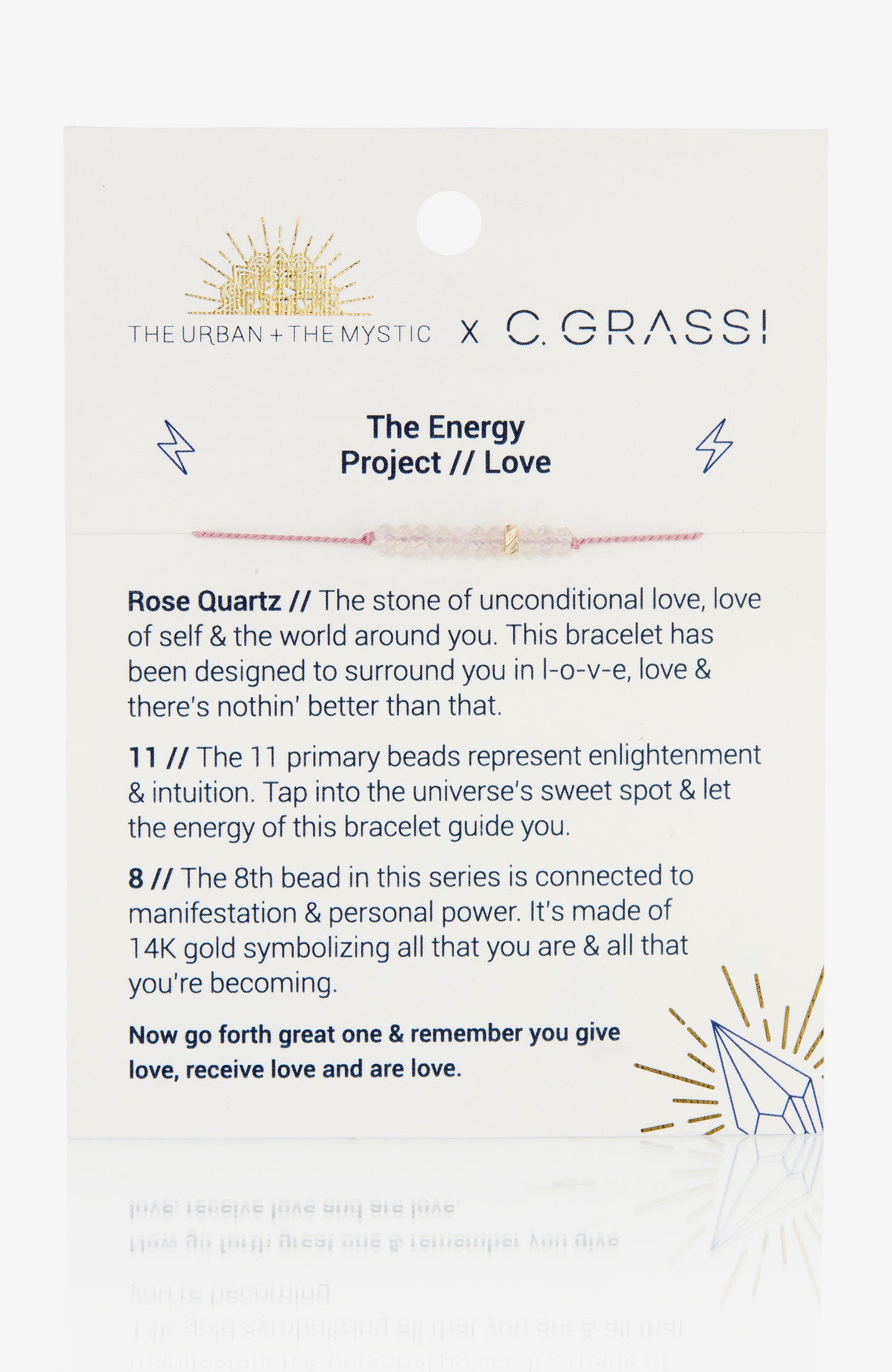 The Energy Project Bracelet – Prosperity With Citrine & Solid 14K Gold Bead