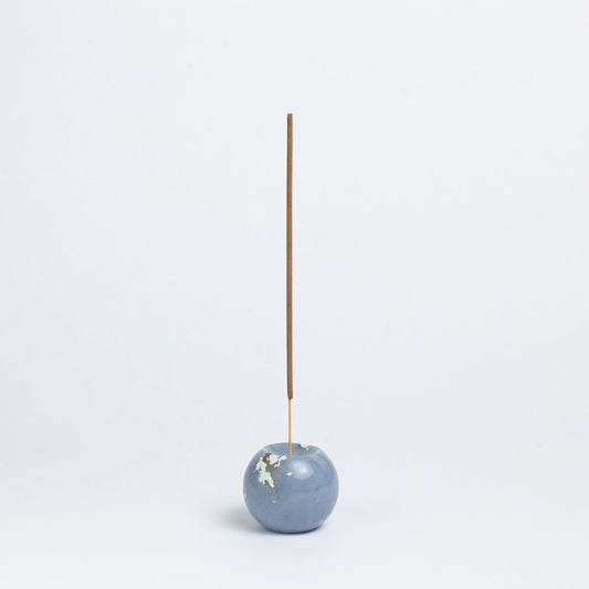 Gemstone sphere incense holder - celestina