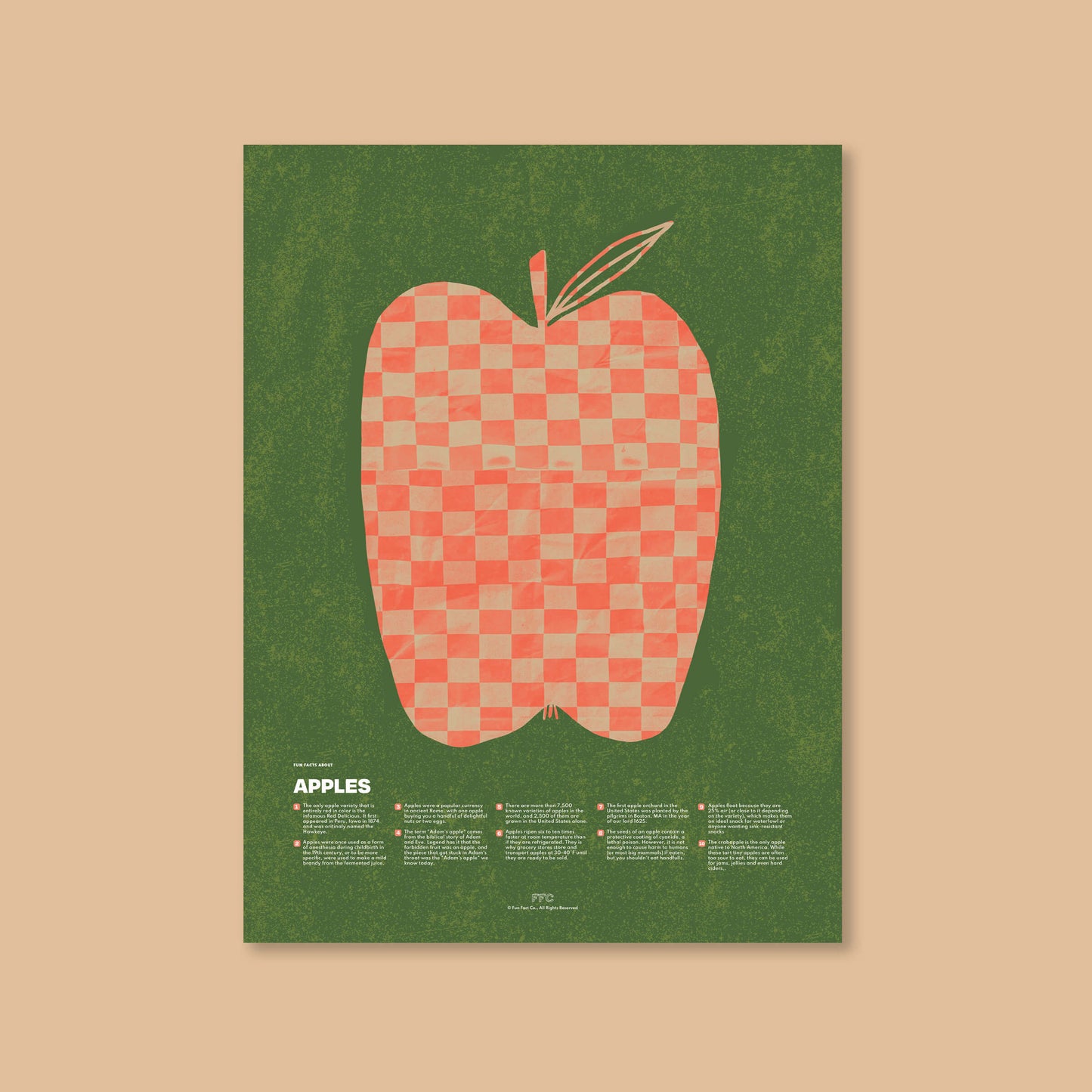 Apple Fun Facts Print
