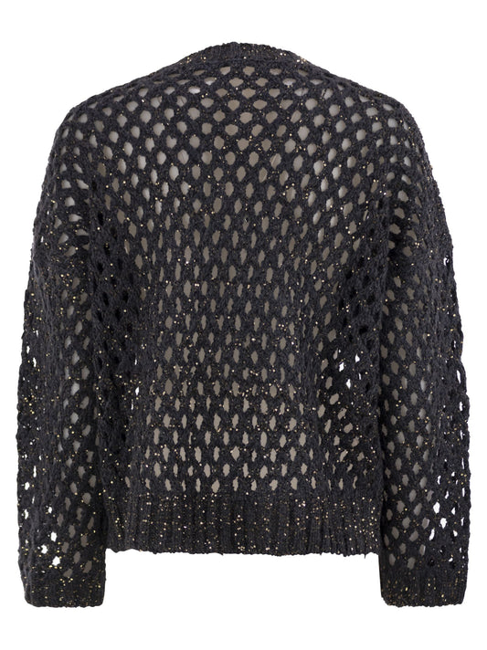 Brunello Cucinelli Women Dazzling Net Silk And Linen Jersey