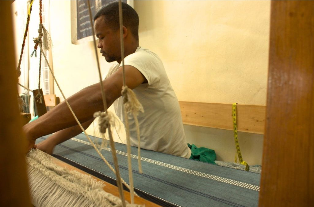 Zenach Handwoven Ethiopian Cotton Throw Blanket