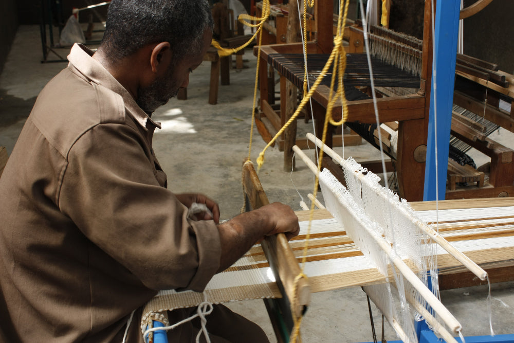 Gonder Handwoven Ethiopian Cotton Table Runner