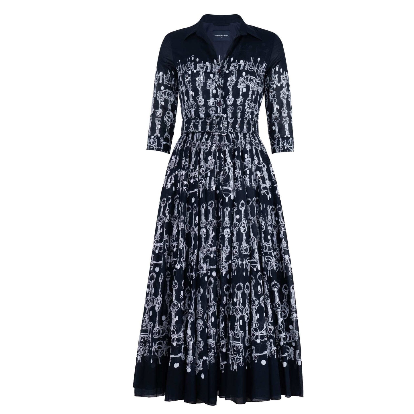 Aster Dress Horse Chain Deep Indigo Dress