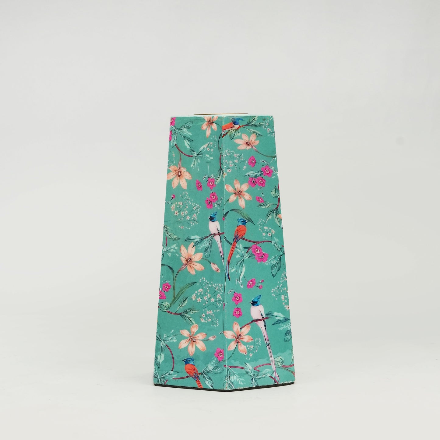 Aqua Flora Hexagonal Candleholders