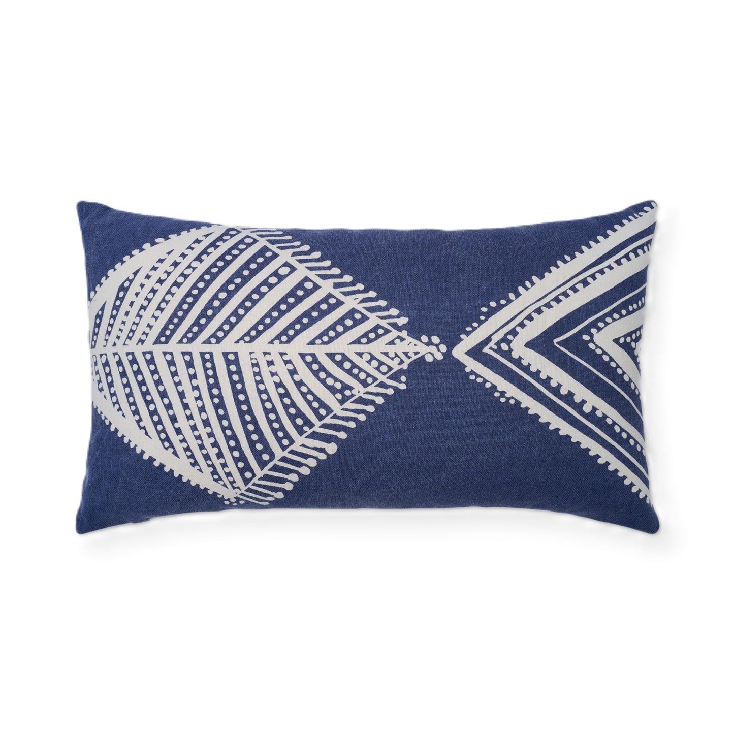 Oceanic elegance artisan print fish lumbar pillow cover