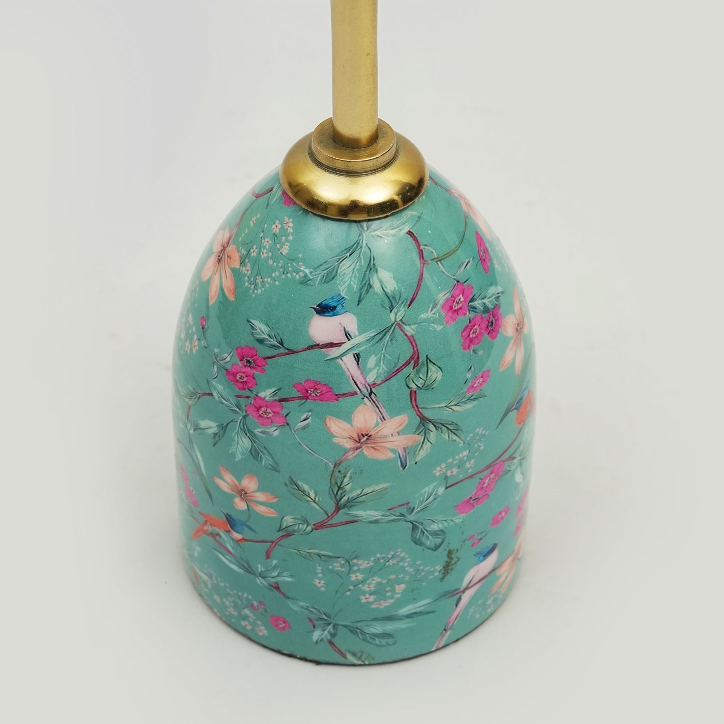 Aqua Flora Tapered Candleholders