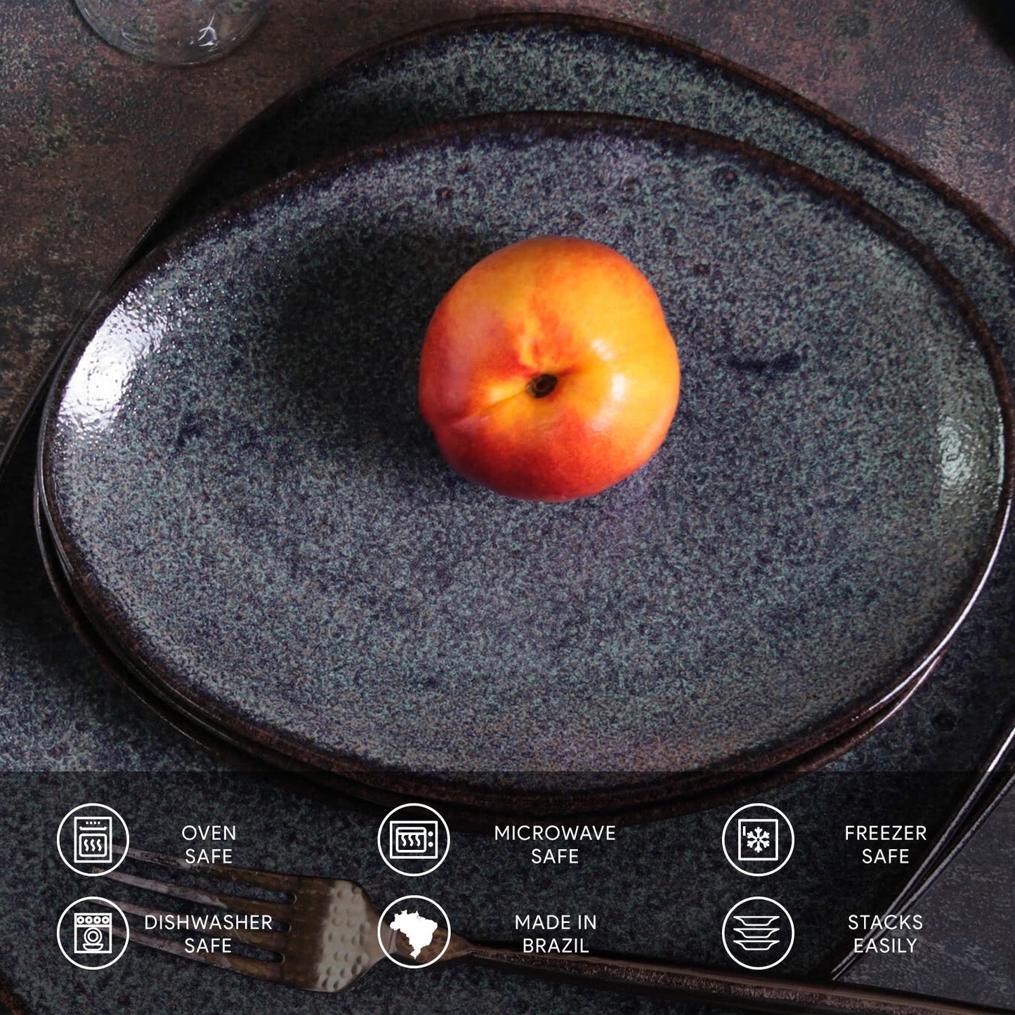 Oval Dessert Plate Set of 6