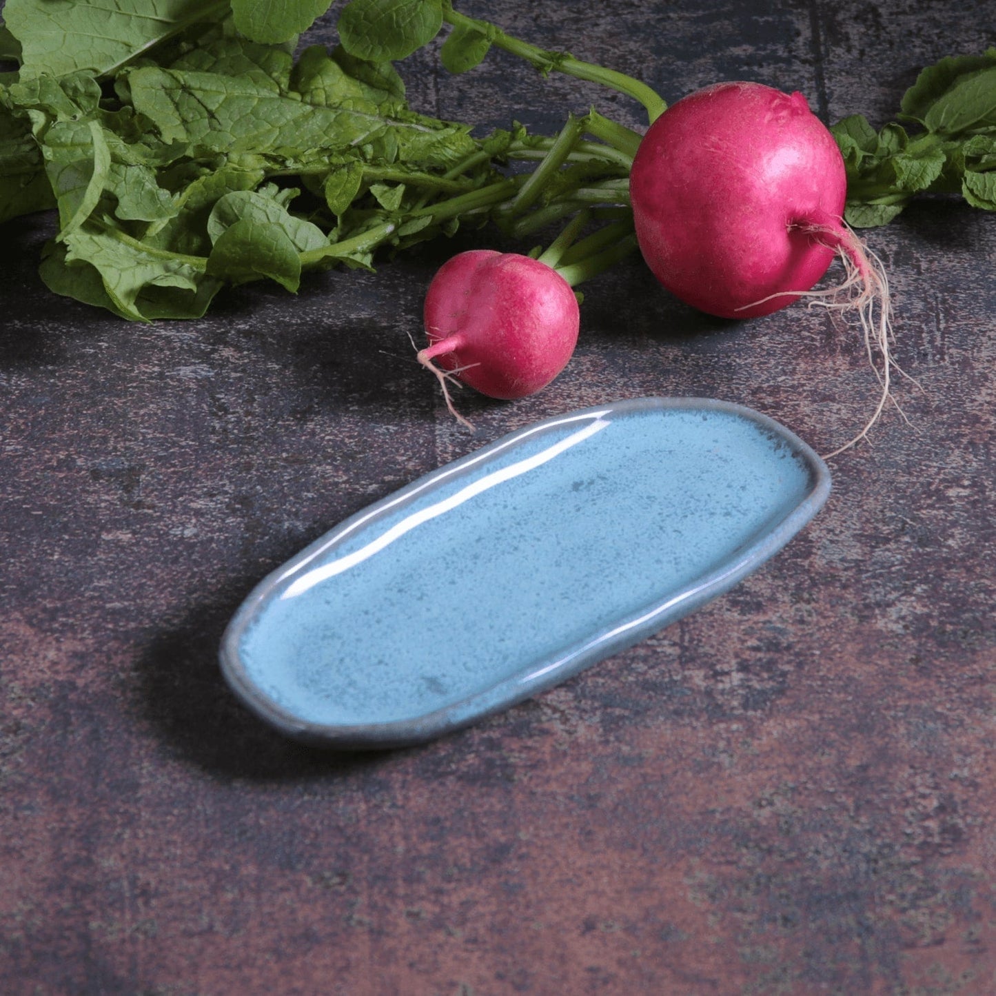 Shallow Organic Oval Platter Mini Set of 4