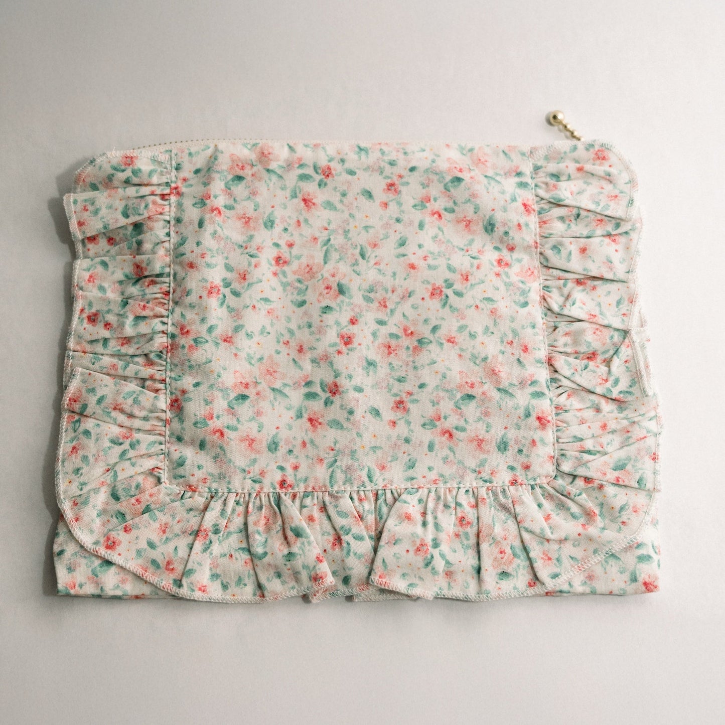 Pastel Confetti | Timeless Floral Ruffle Zipper
