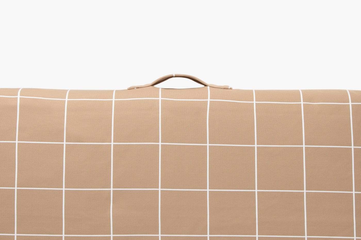 Tan Grid | Dog Bed or Bed Cover