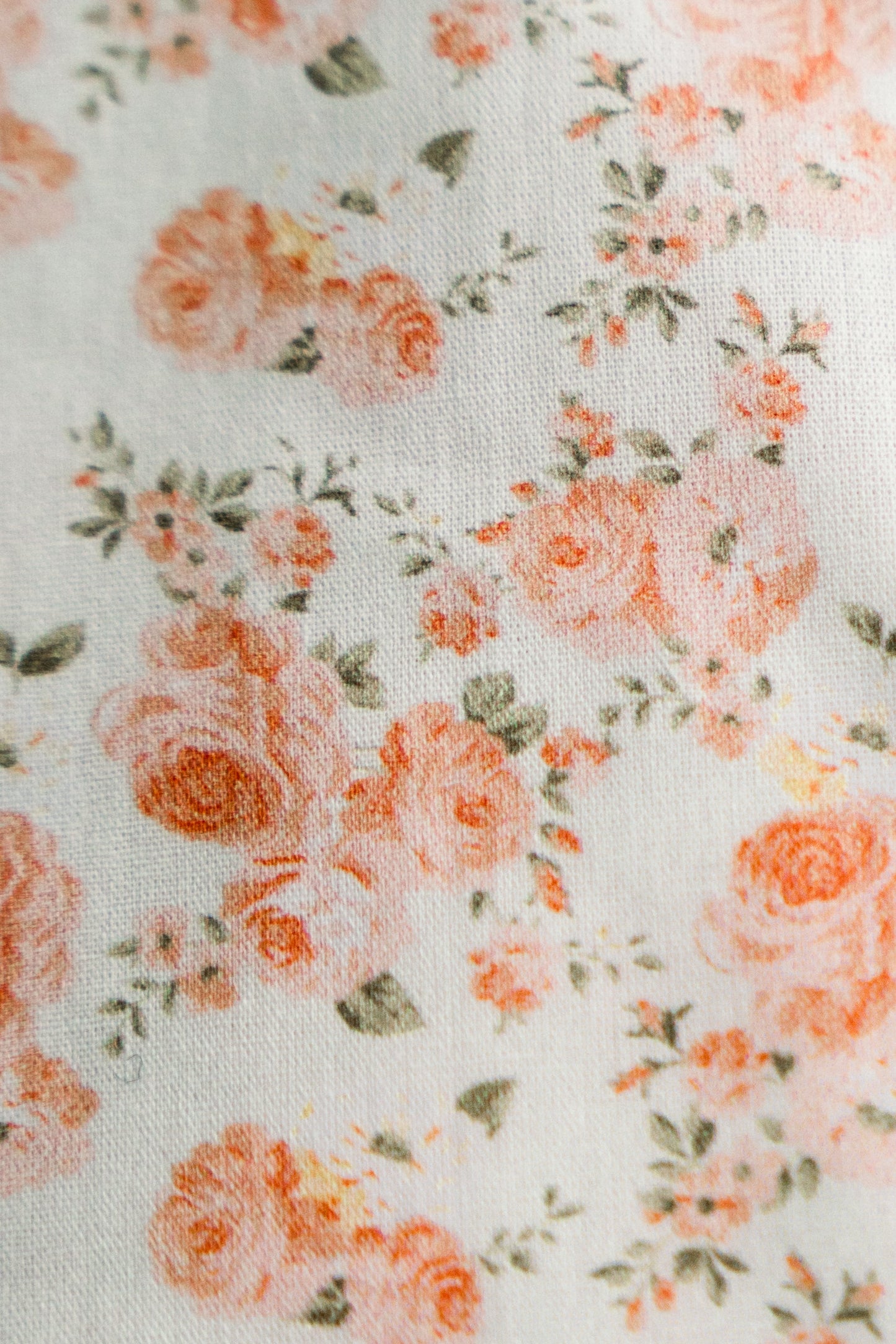 Coral Petal Blooms | Timeless Floral Ruffle Zipper Pouch