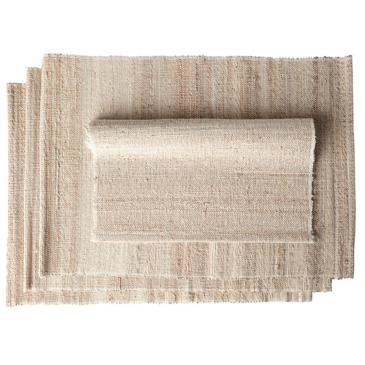 GOURMET Placemats. Set of 4. Banana Stem Fiber - Handwoven - Fair Trade - Artisan Made
