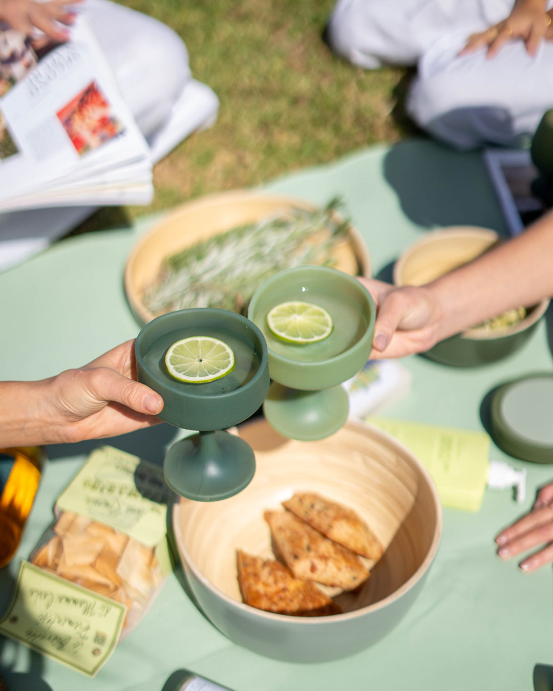 Sage + Olive | Mecc | Silicone Unbreakable Cocktail Glasses