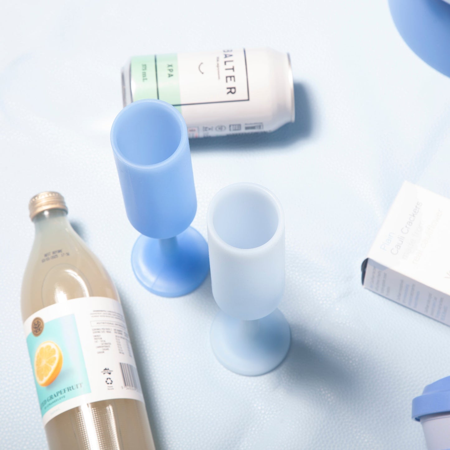 Sky + Kingfisher | Seff | Unbreakable Champagne Flutes