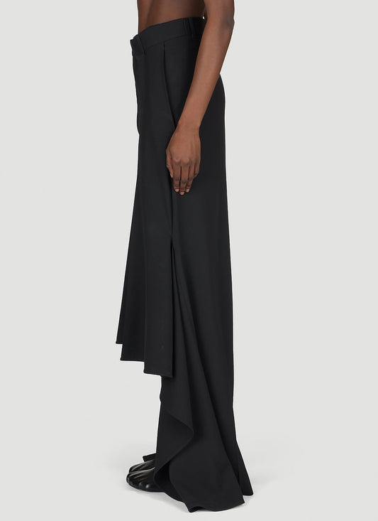 Balenciaga Women Godet Draped Skirt