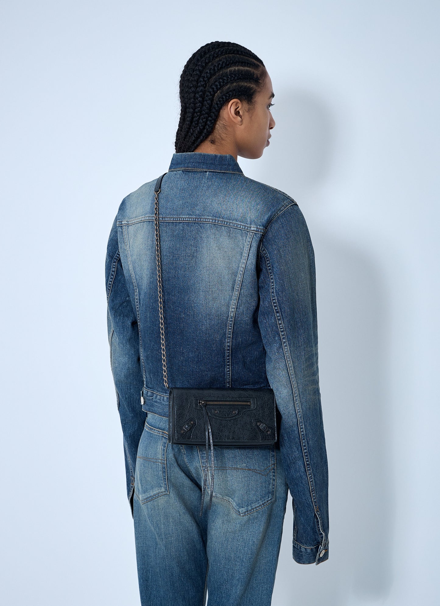 Balenciaga Women Le City Chain Wallet