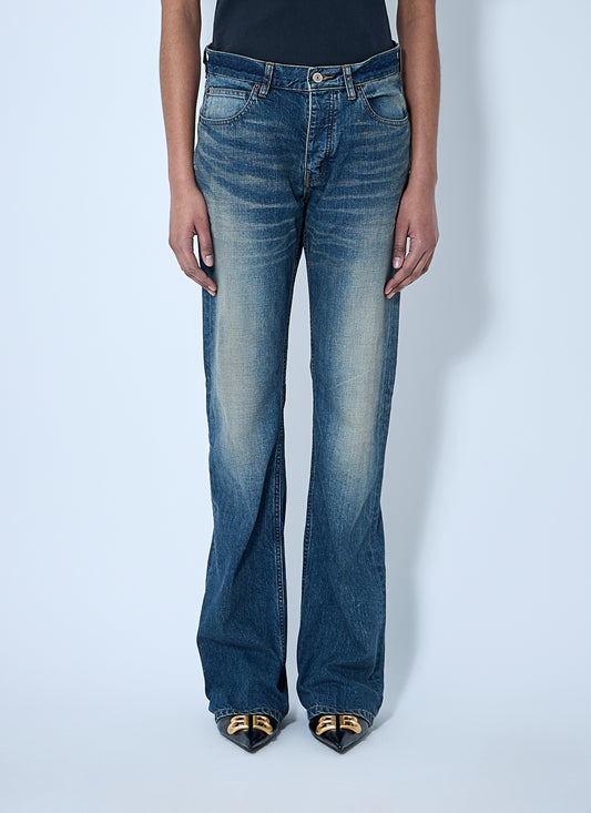 Balenciaga Women Logo Patch Jeans