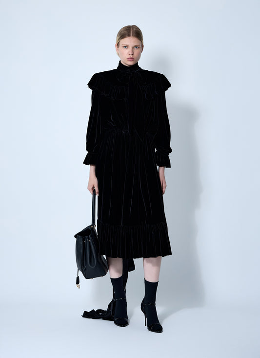 Balenciaga Women Lace-Up Dress