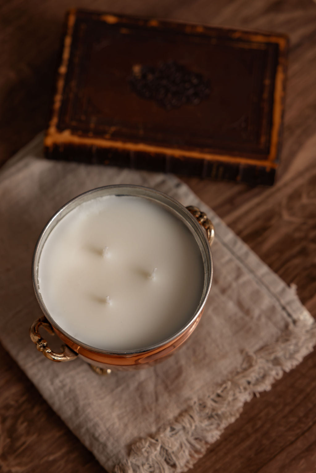 CMK Vintage French Inspired Grapefruit Mint Jardinière Candle