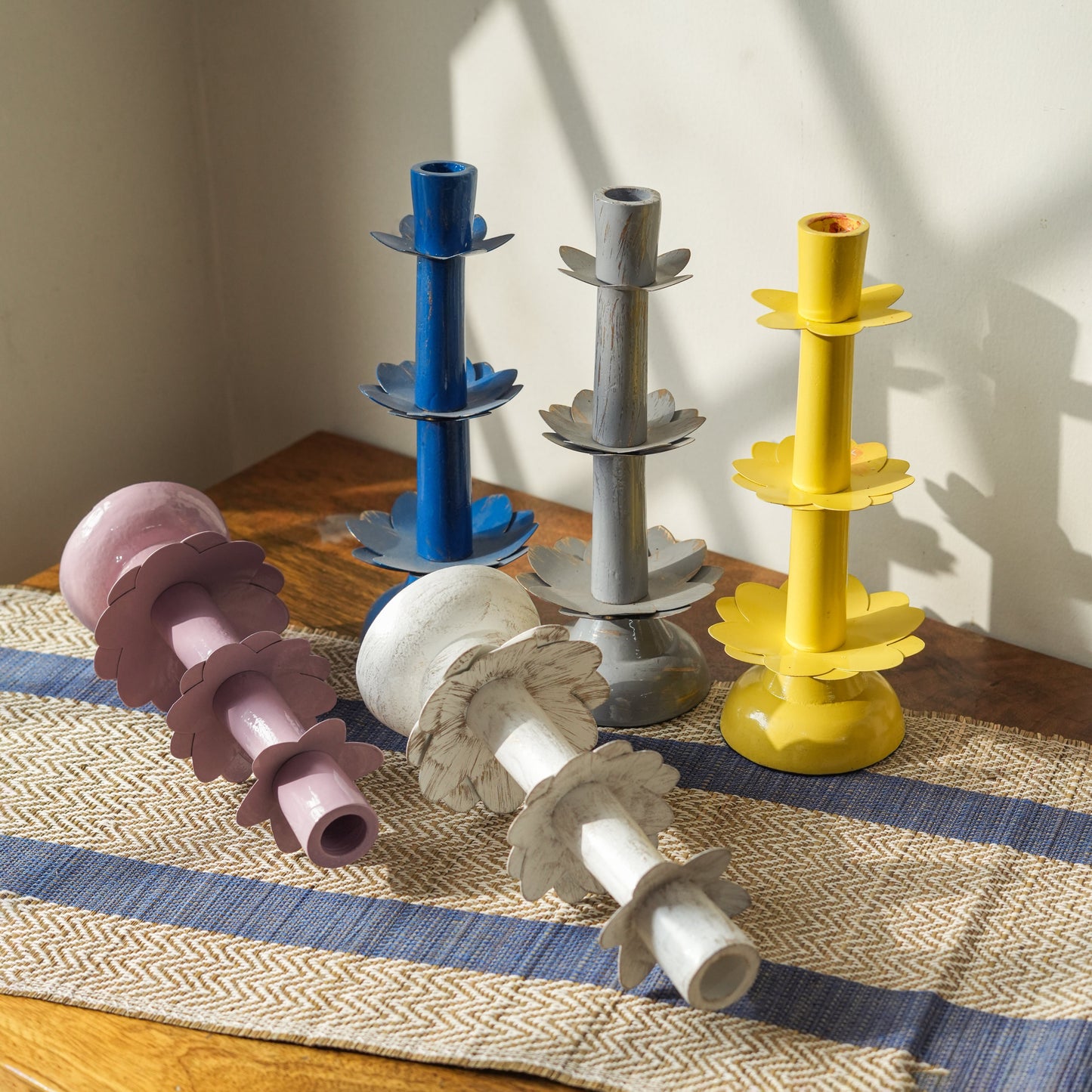 Sunny Tapered Candleholders