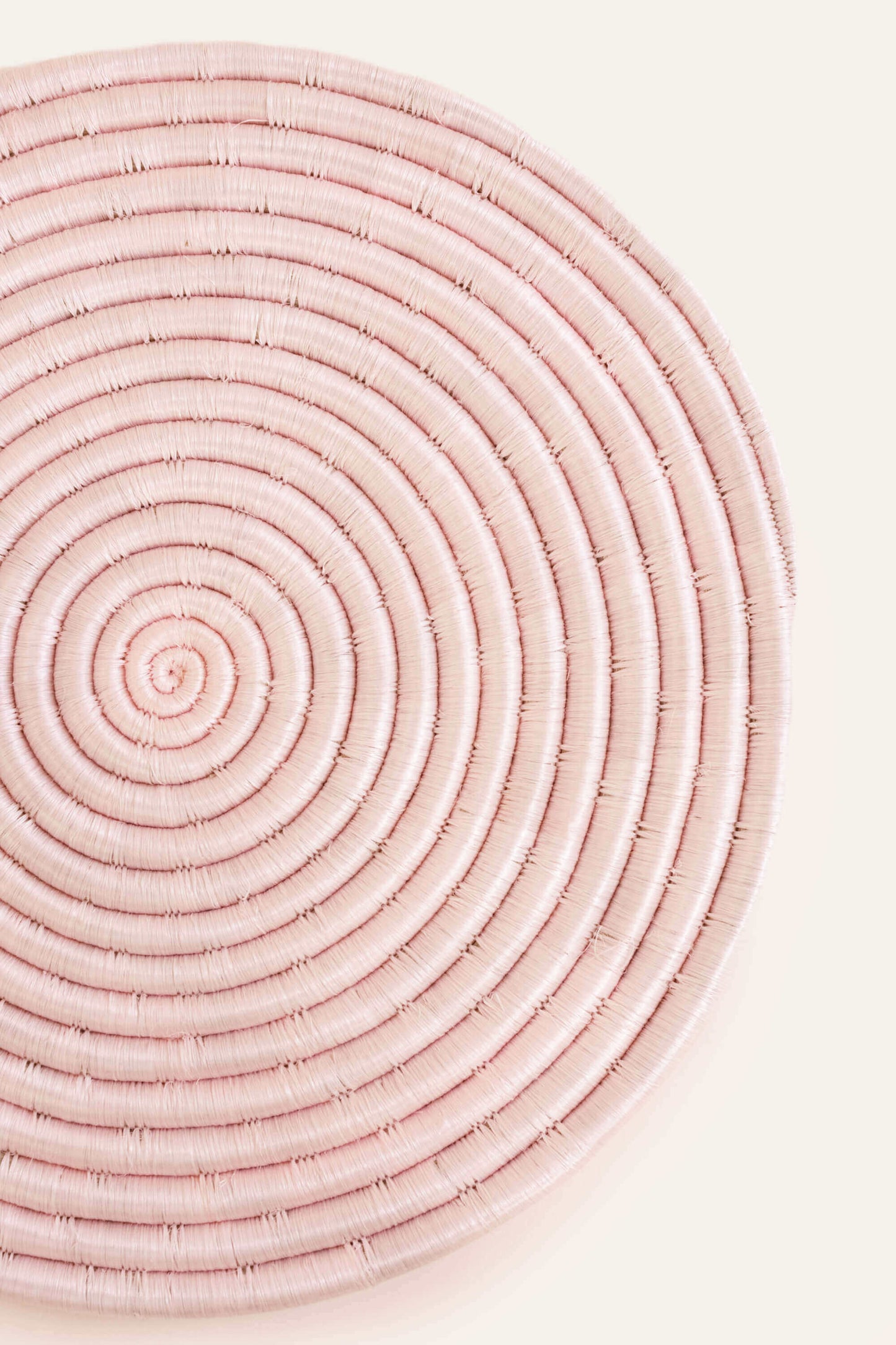 12" Sisal Placemat - Ballet Pink